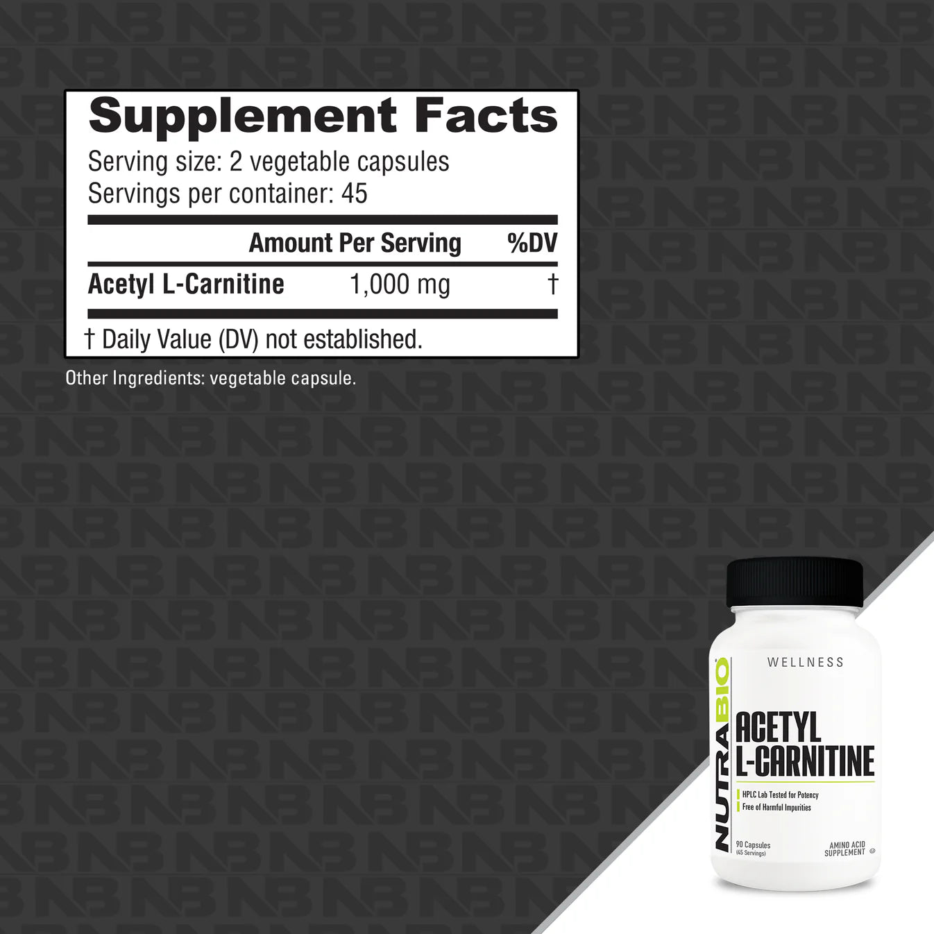 Nutrabio Acetyl L-Carnitine