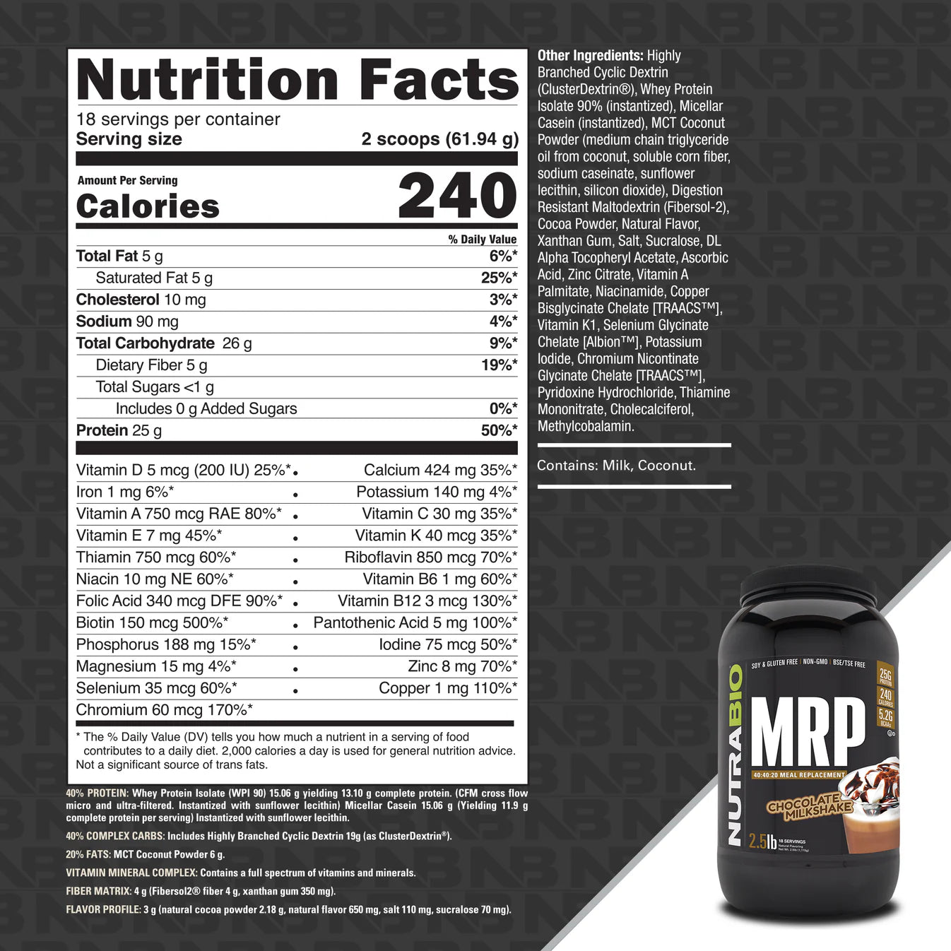 Nutrabio MRP Meal Replacement