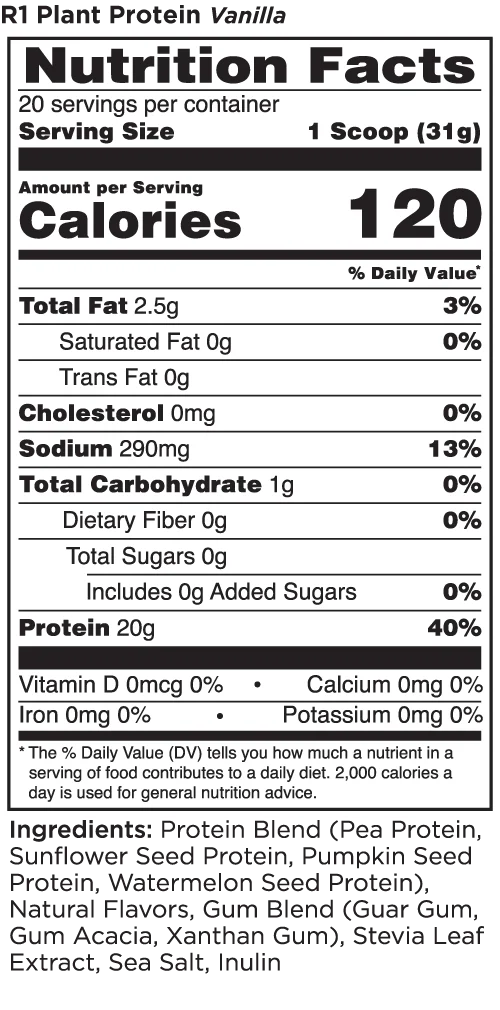 Rule 1 Plant Protein