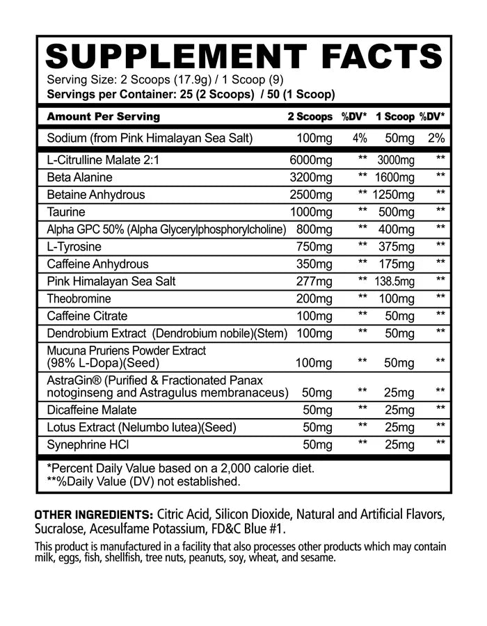 Panda Rampage Pre Workout