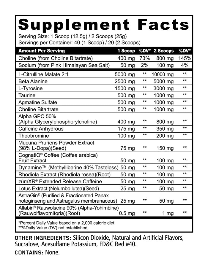 Panda Rampage Pre-Workout Chaos