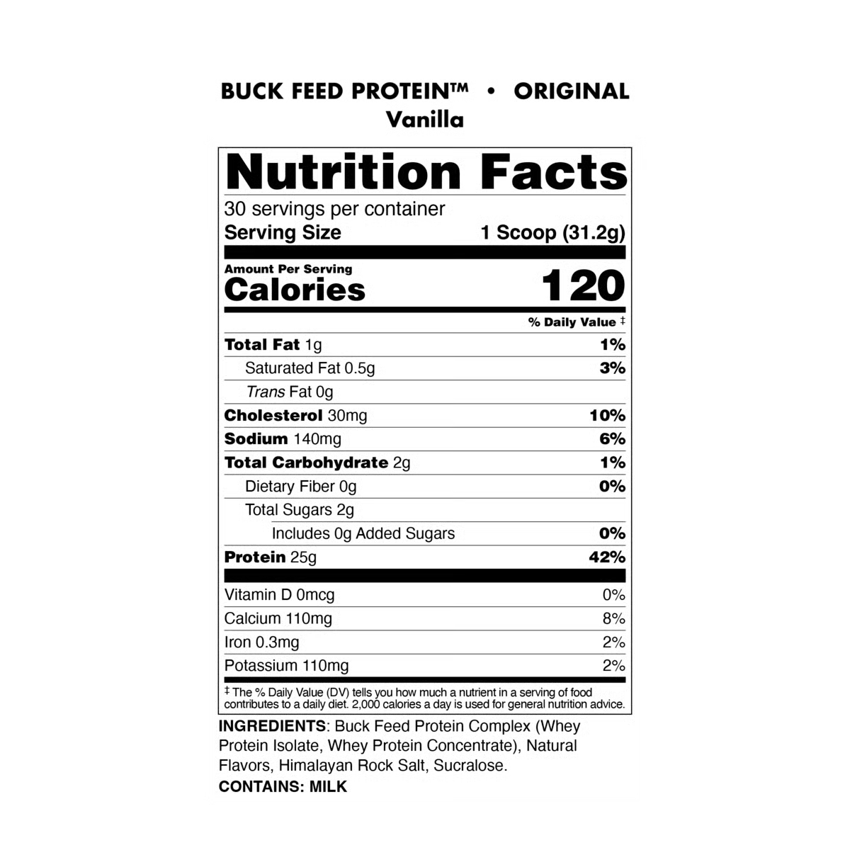 Bucked Up Buck Feed Protein