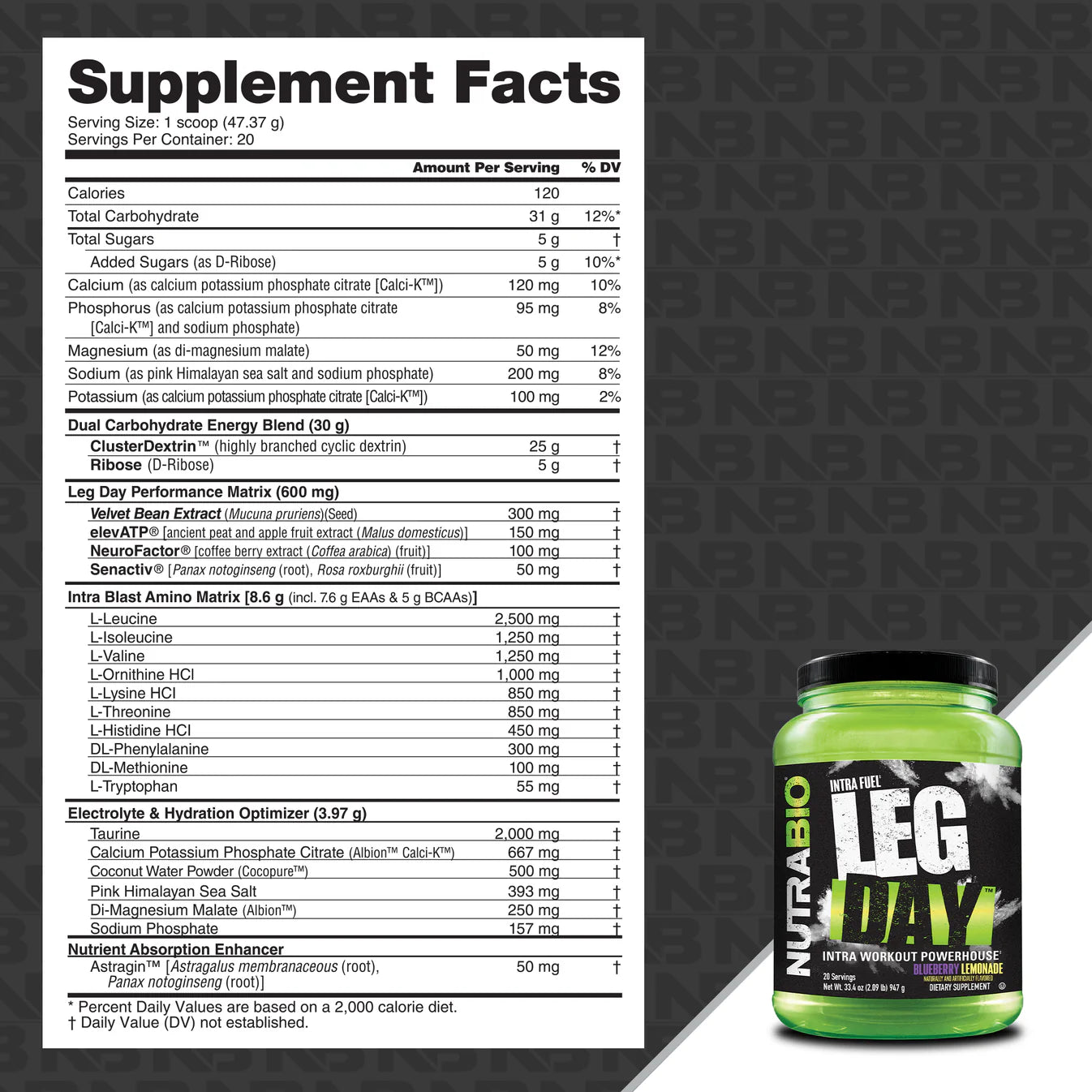 Nutrabio Leg Day Intra