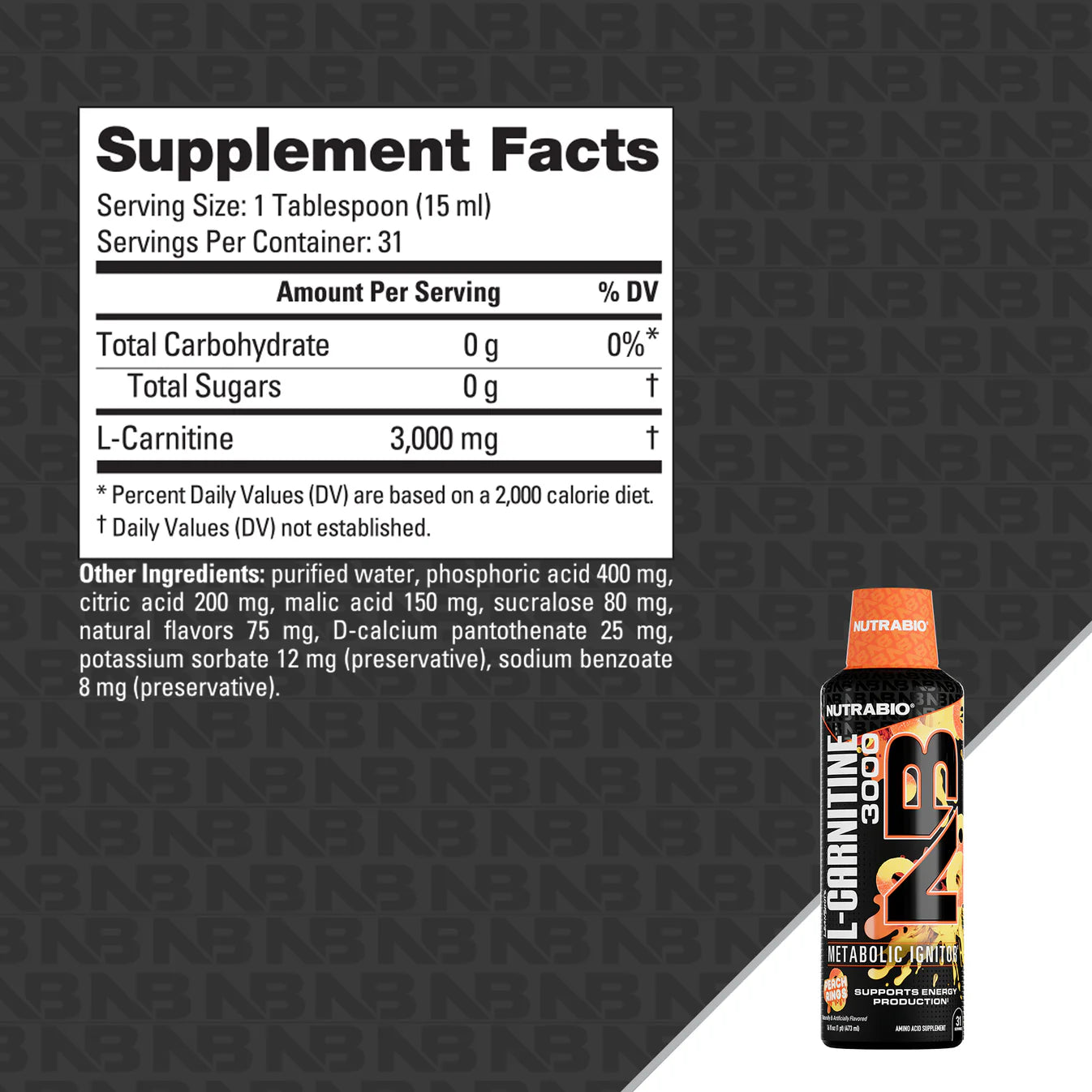 Nutrabio L-Carnitine 3000