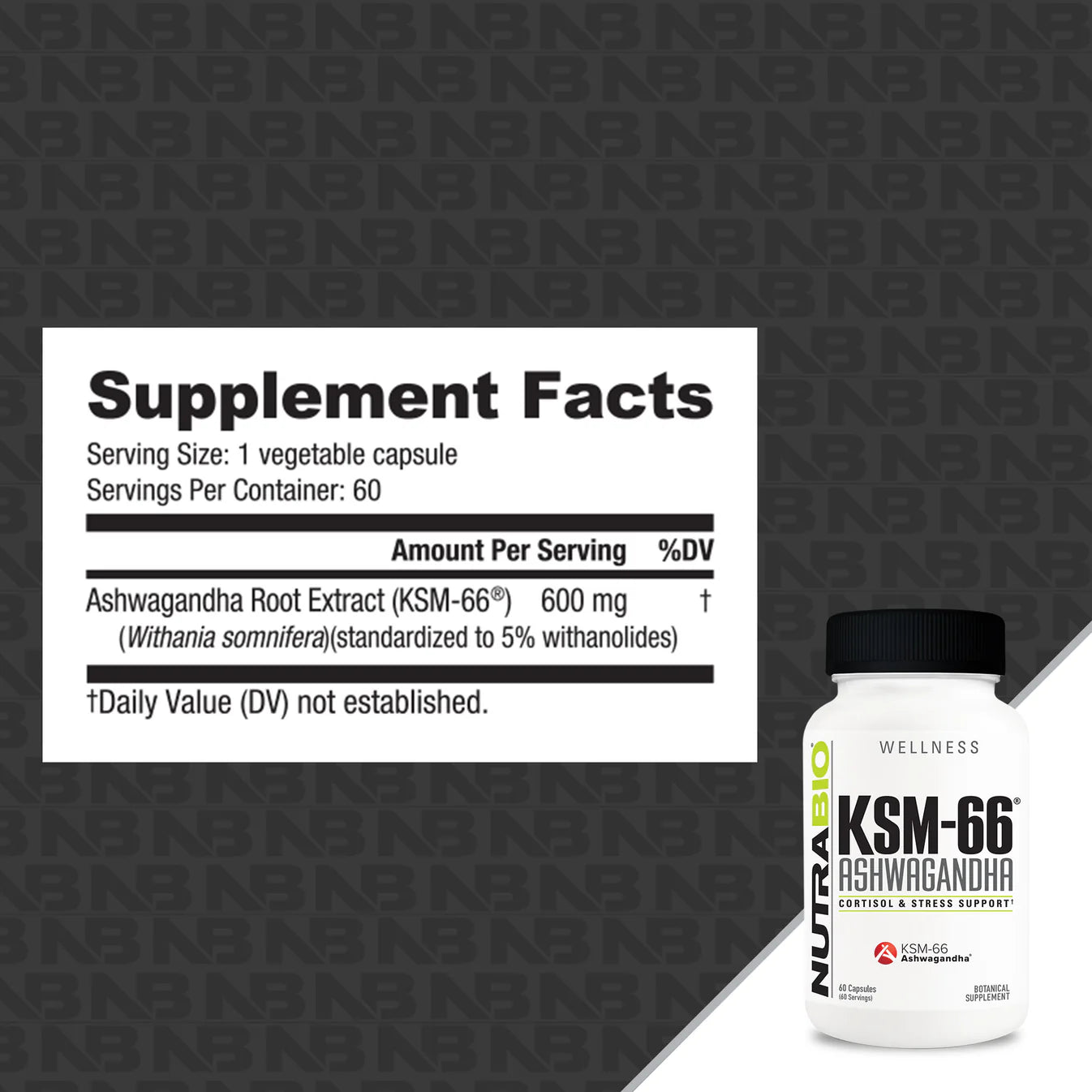 Nutrabio KSM-66 Ashwagandha