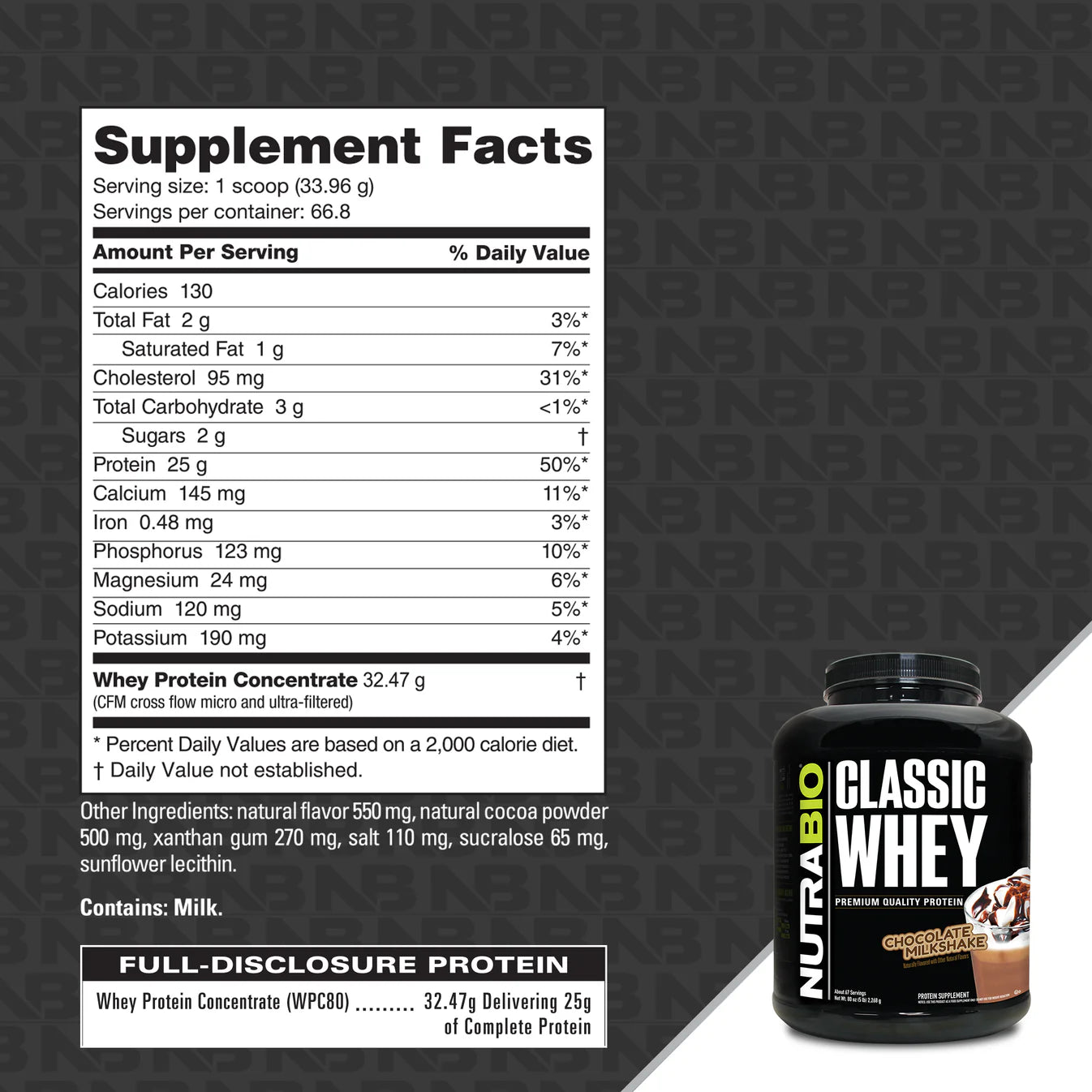 Nutrabio Classic Whey 5lb