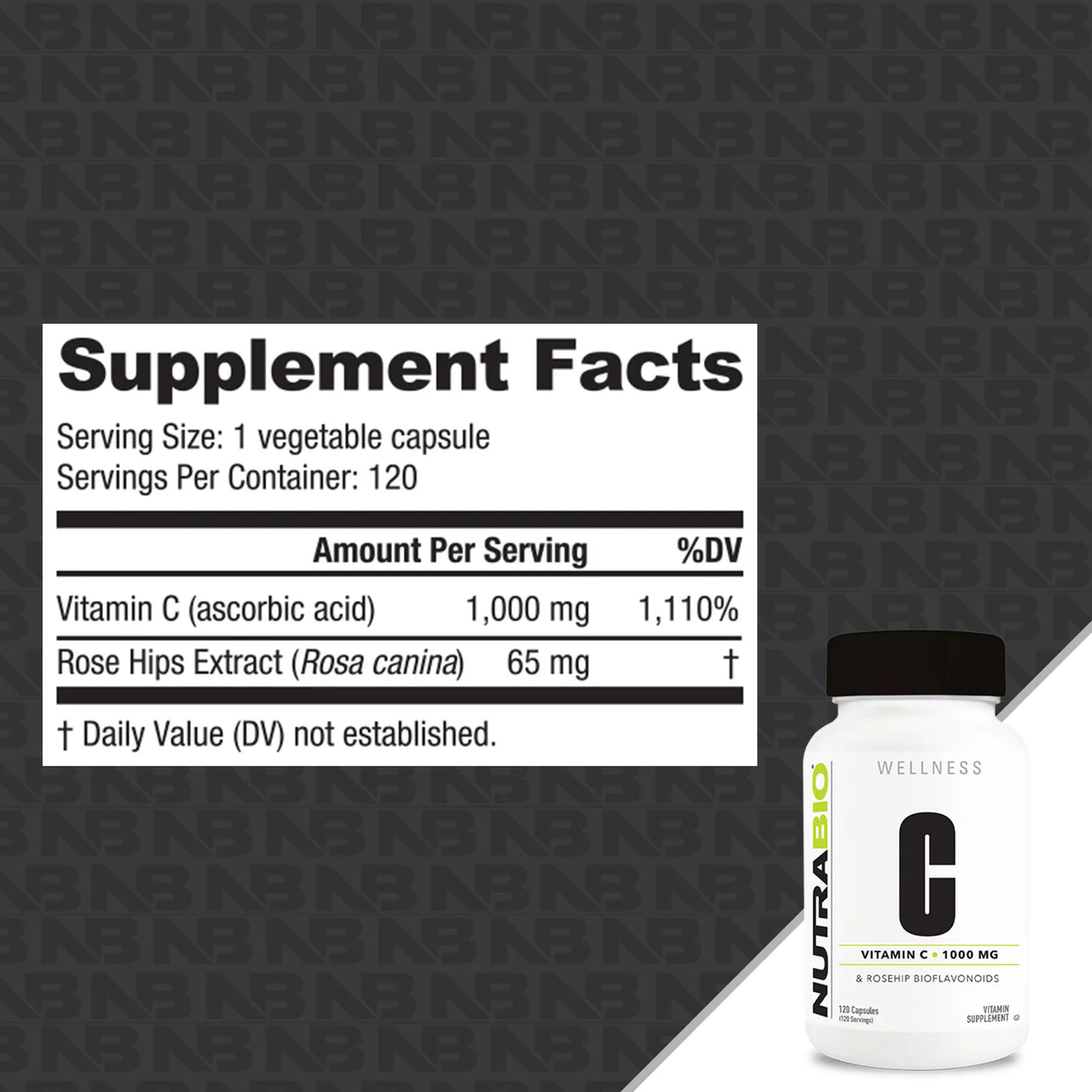 Nutrabio Vitamin C & Rosehip Bioflavonoids