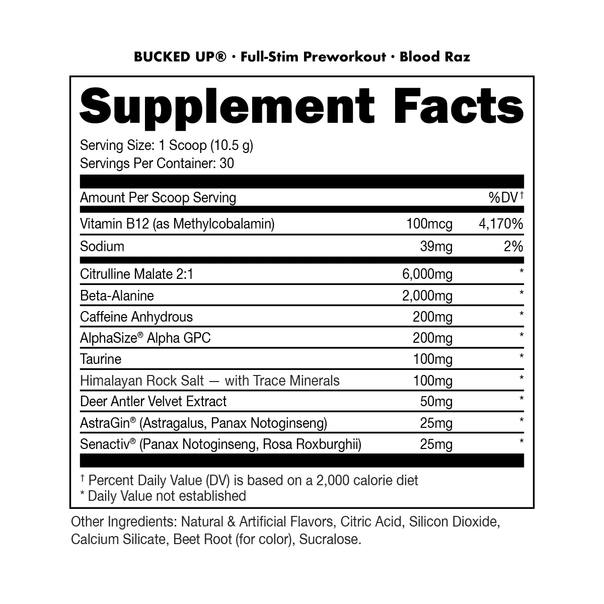 Bucked Up Pre-Workout
