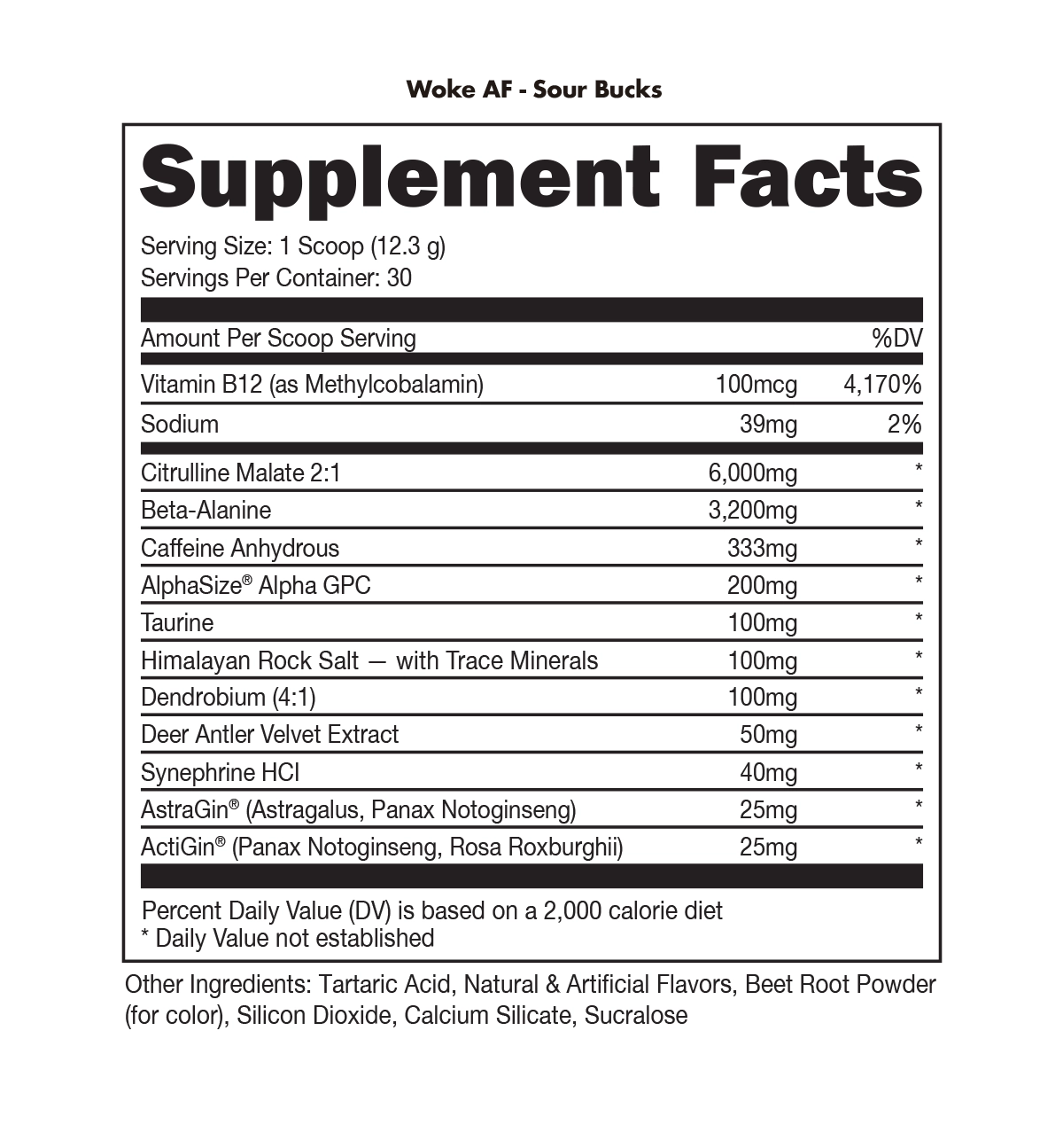 Woke AF Pre-Workout