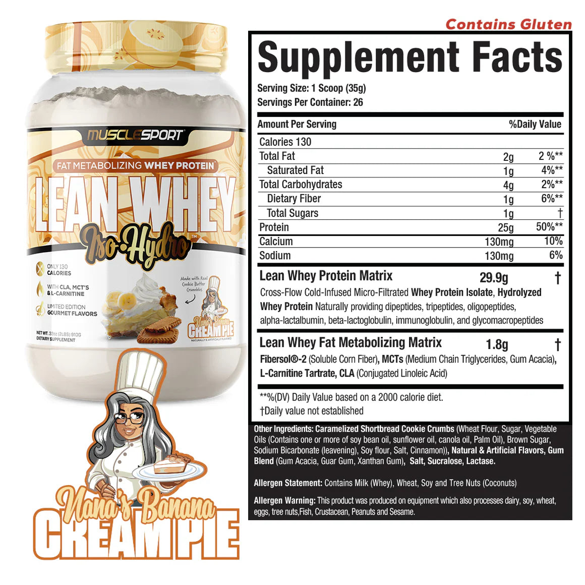 MuscleSport Lean Whey 2lb