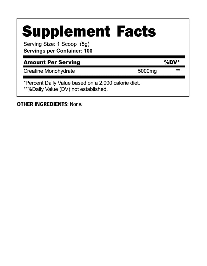 Panda Supps Creatine Monohydrate