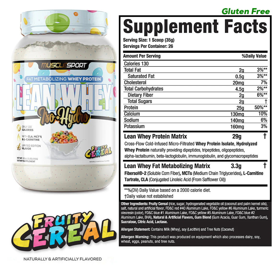 MuscleSport Lean Whey 2lb