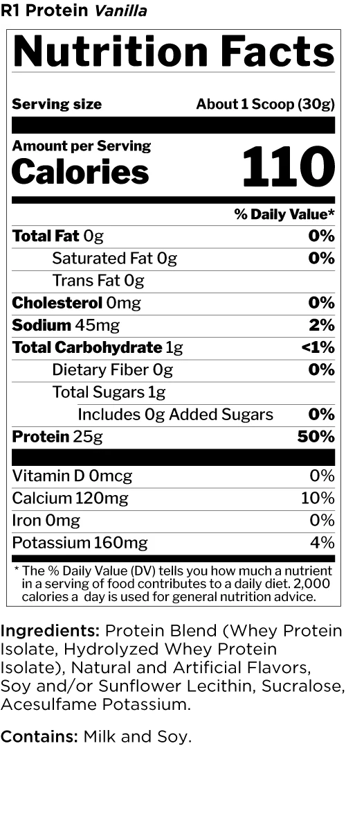 Rule 1 R1 Whey Isolate 1lb