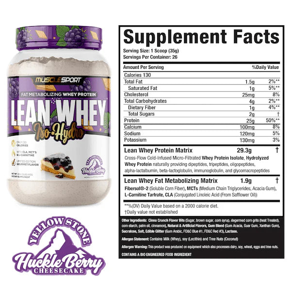 MuscleSport Lean Whey 2lb