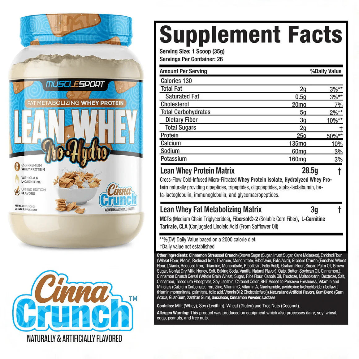MuscleSport Lean Whey 2lb
