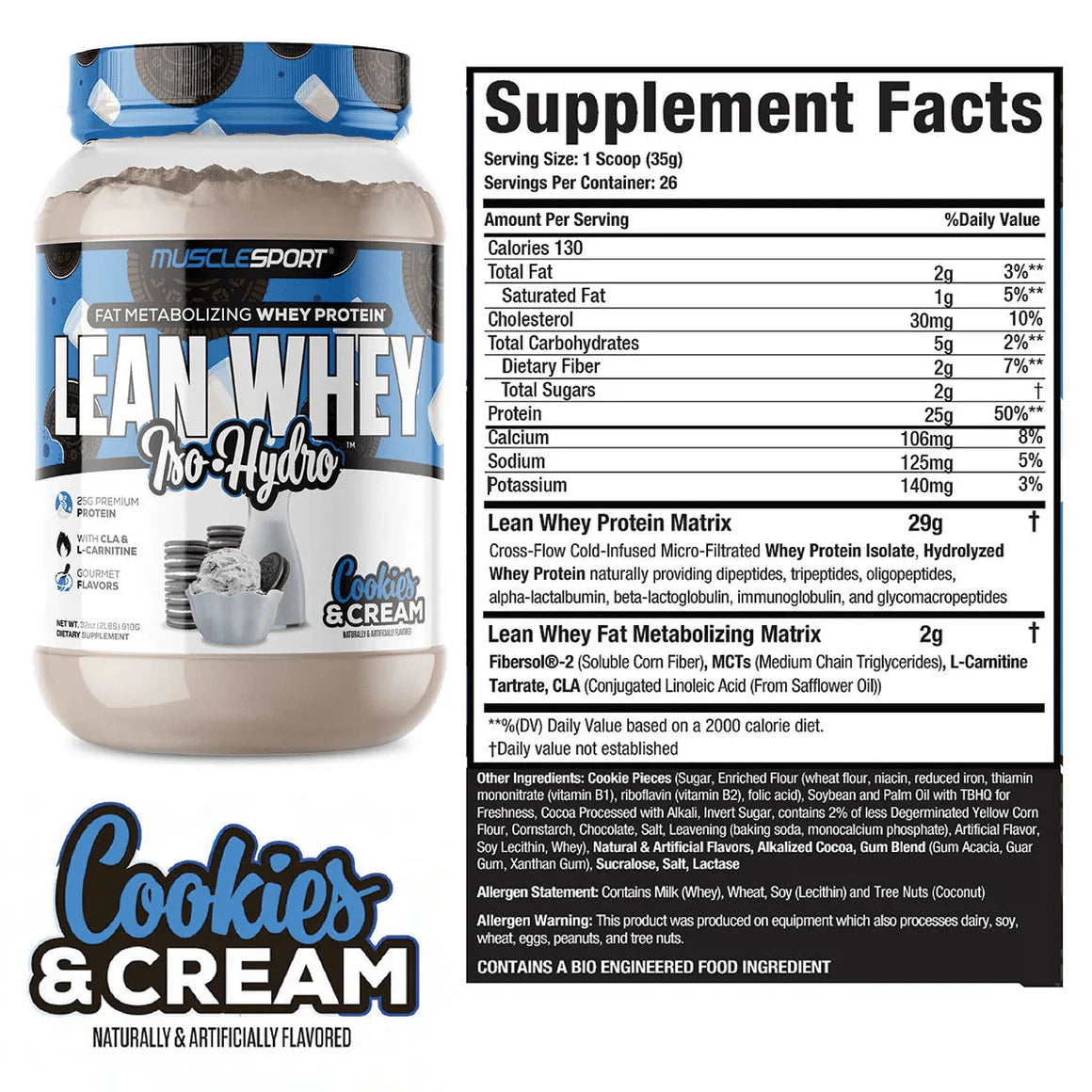 MuscleSport Lean Whey 2lb