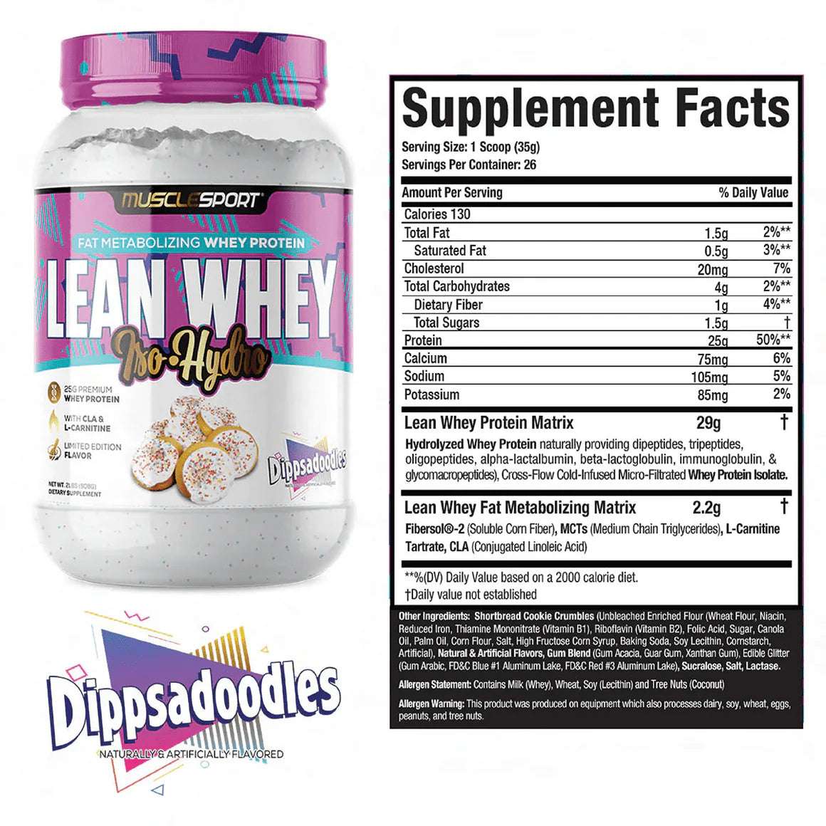 MuscleSport Lean Whey 2lb