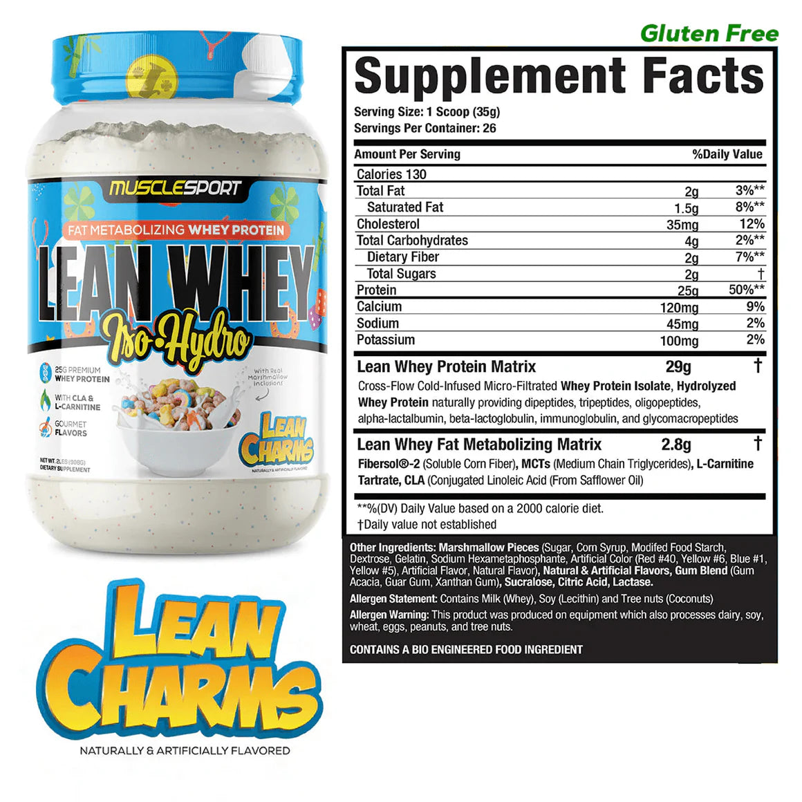 MuscleSport Lean Whey 2lb