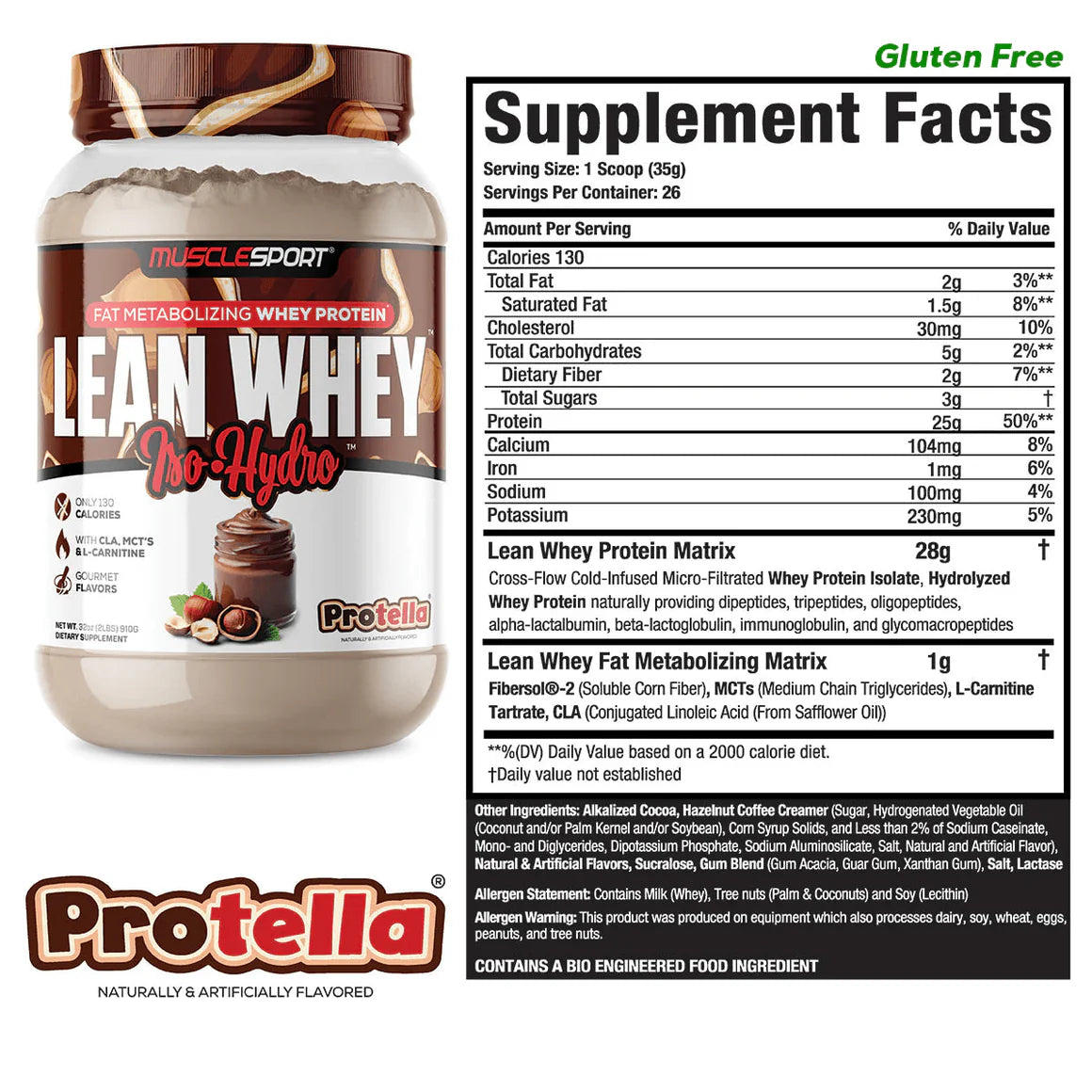 MuscleSport Lean Whey 2lb