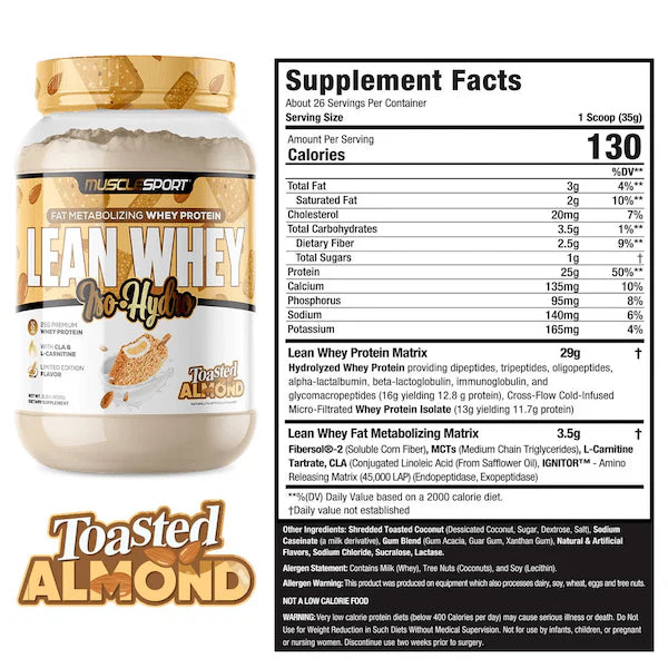 MuscleSport Lean Whey 2lb