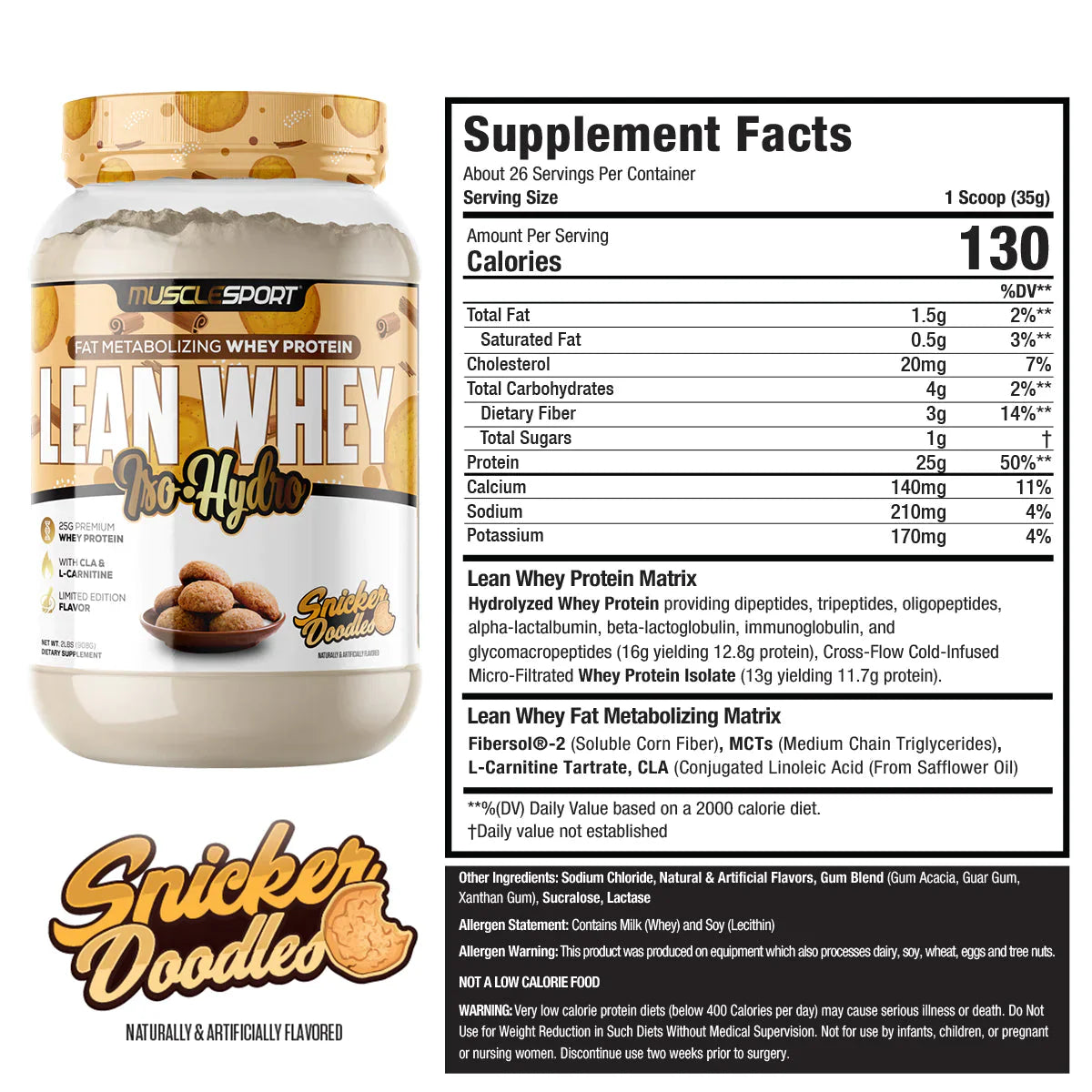MuscleSport Lean Whey 2lb