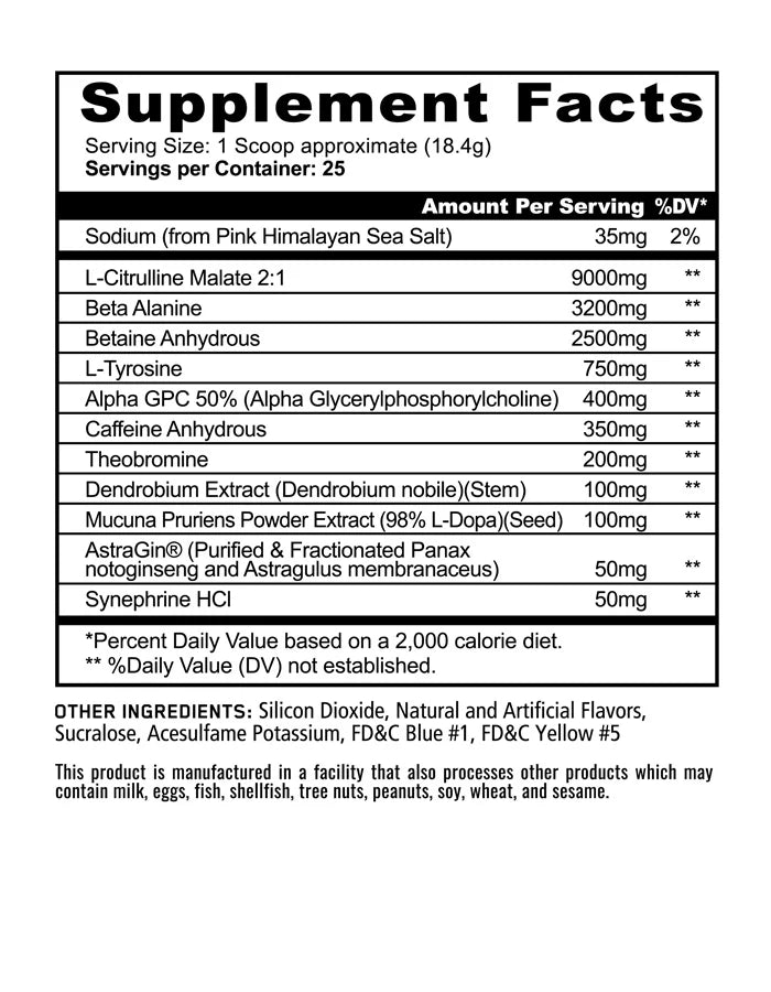 Panda Pandamic Pre Workout