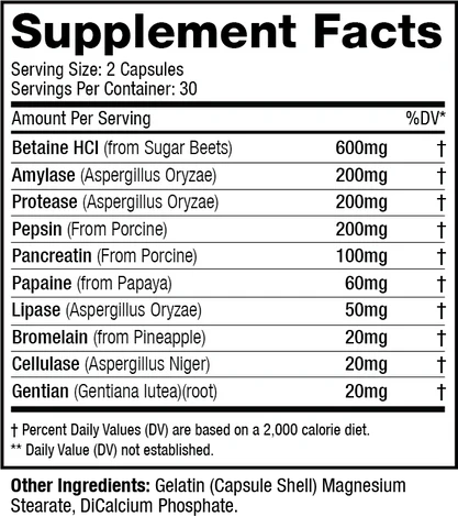 MuscleSport Digestive Enzyme