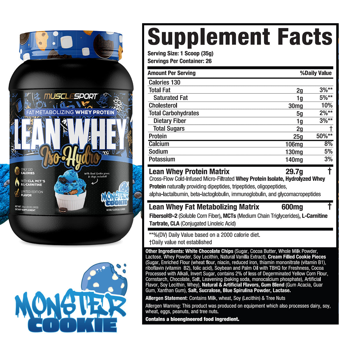 MuscleSport Lean Whey 2lb