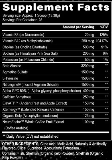 Black Magic Villain Pre Workout