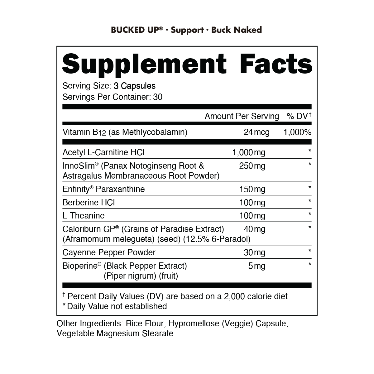 Buck Naked Fat Burner